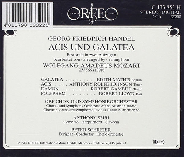 Handel/Mozart: ACIS & GALATEA