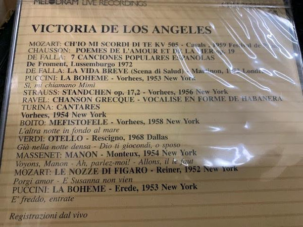 Victoria de los Angeles in Recital -  Puccini, Massenet, Mozart, Chausson, Verdi, Boito, de Falla(2 CDs)