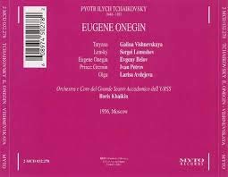 Tchaikovsky: EUGEN ONEGIN