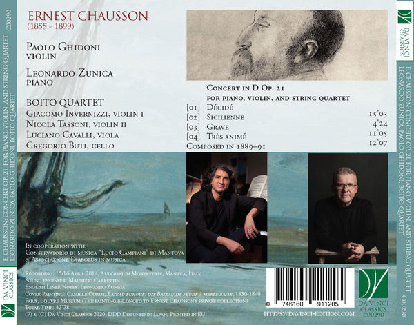 Chausson: Concerto In D Major Op.21. String Quartet In C Minor Op.35