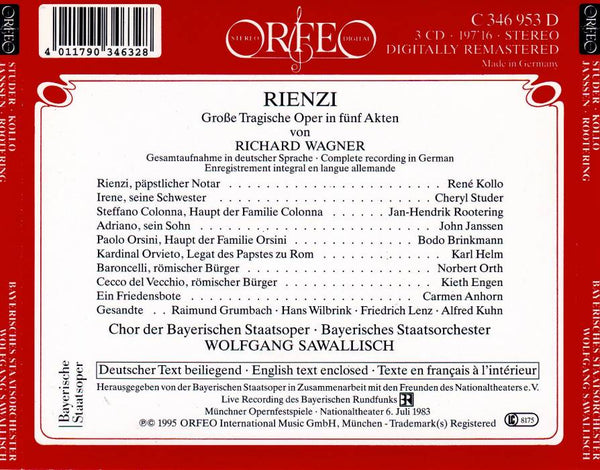 Wagner: RIENZI