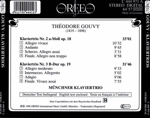 Théodore Gouvy: Piano Trios No. 2 & 3