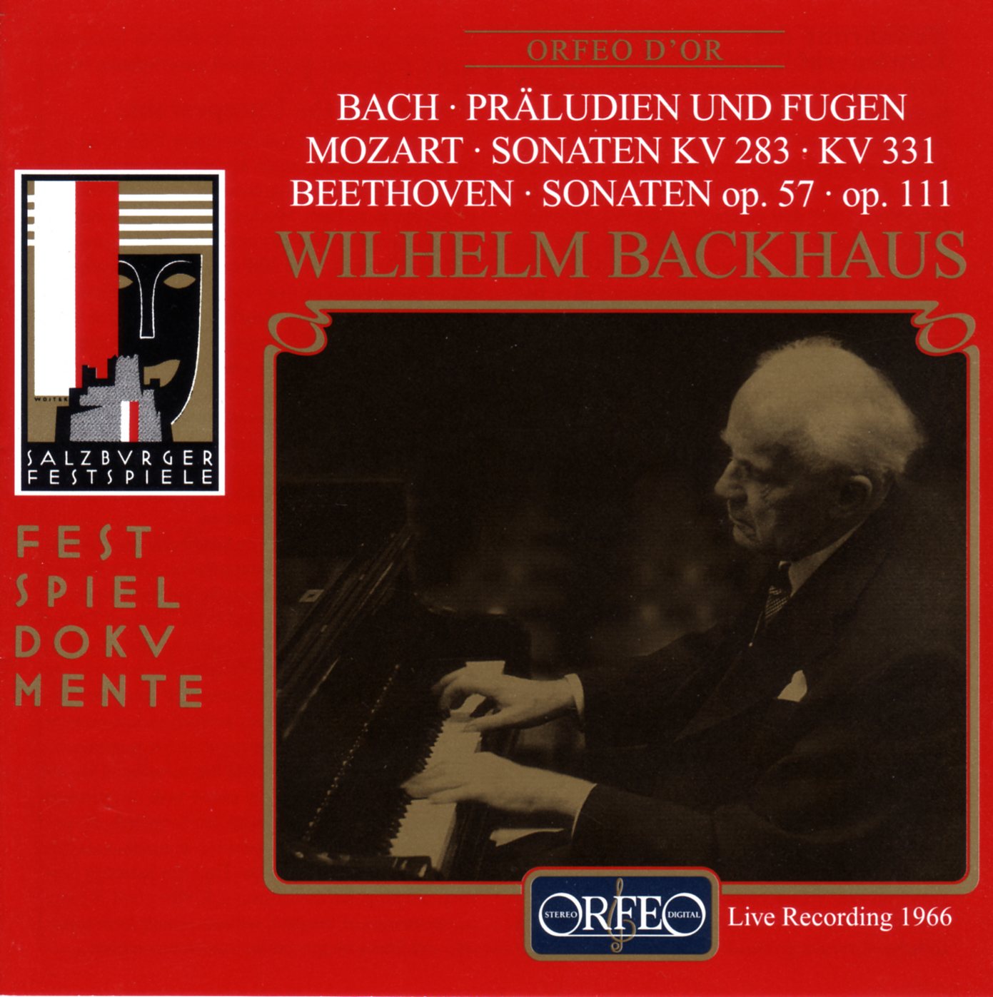 Wilhelm Backhaus - Bach: Präludien und Fugen. Mozart: Sonatas KV 283 & 331. Beethoven: Sonatas, Op. 57 & 111
