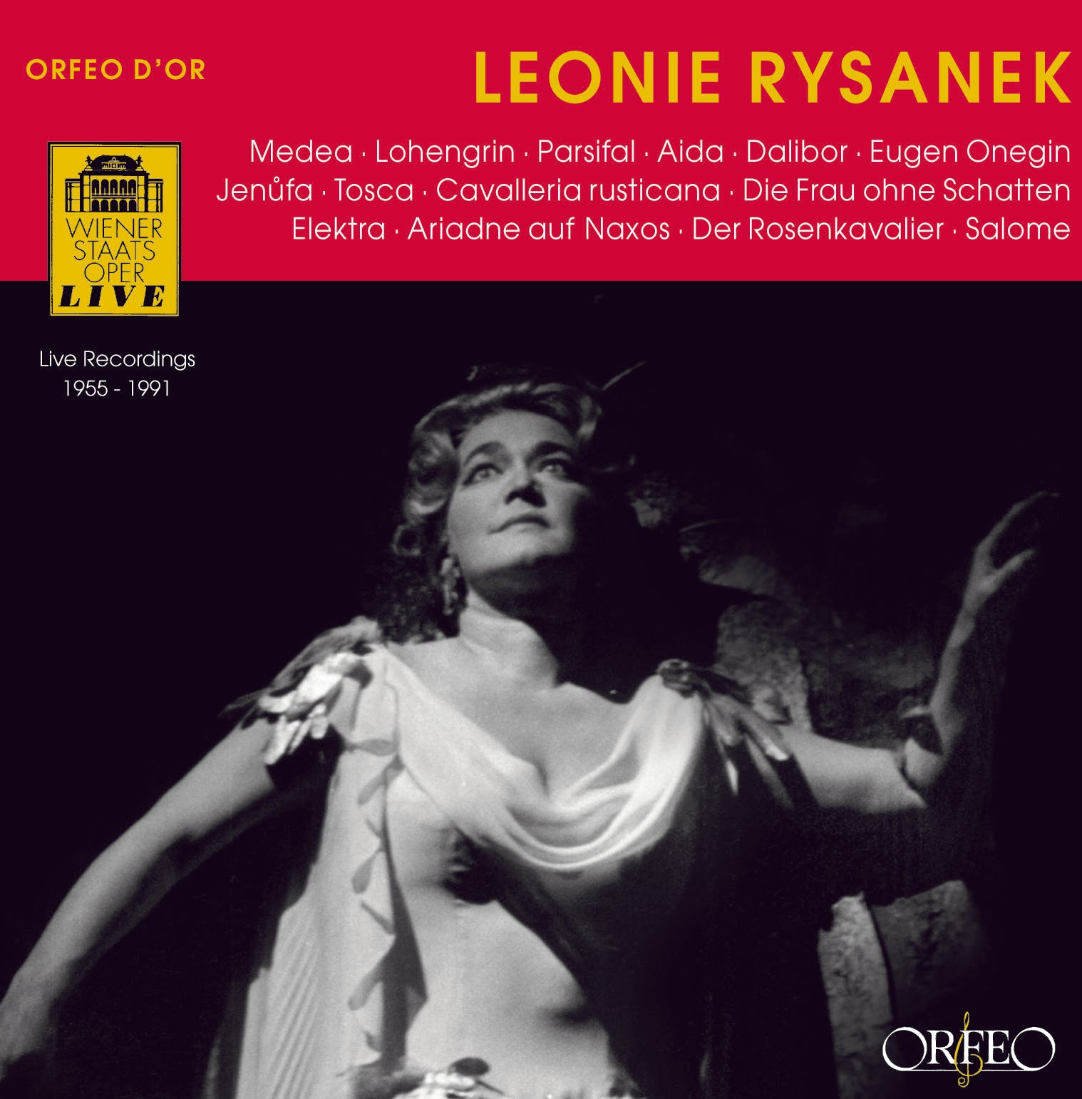 Leonie Rysanek in Arias from Medea, Lohengrin, Parsifal, Aida, Dalibor, Eugene Onegin, Jenufa, Tosca, Der Rosenkavalier & more