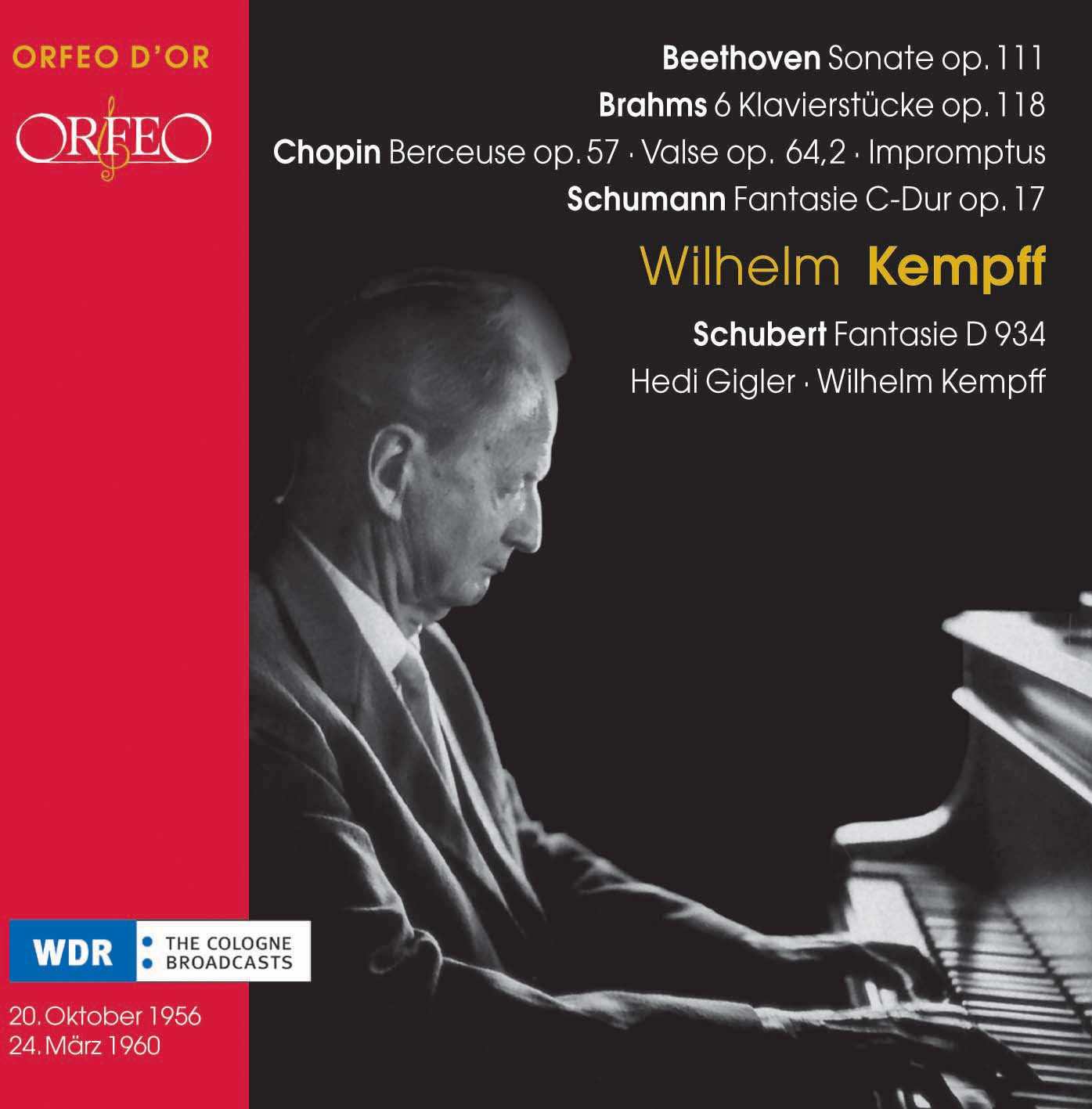 Wilhelm Kempff Plays Beethoven Brahms