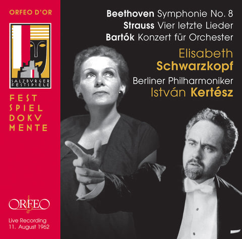 Elisabeth Schwarzkopf - R. Strauss: 4 Last Lieder. Beethoven: Symphony No. 8. Bartok: Concert for Orchestra