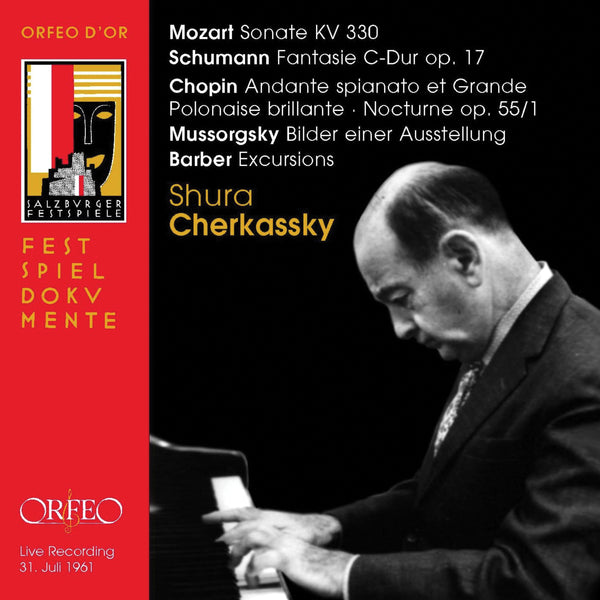 Shura Cherkassky plays Mozart, Chopin, Schumann, Barber & Mussorgsky