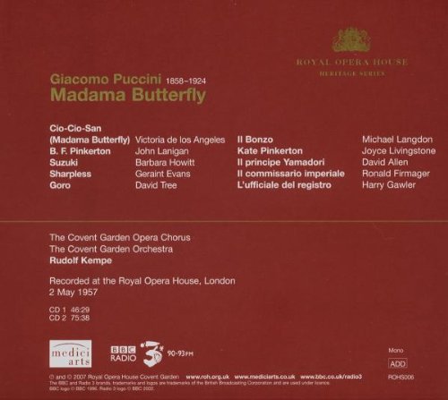 Puccini: MADAMA BUTTERFLY