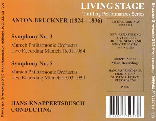 Bruckner: Symphonies 3 & 5