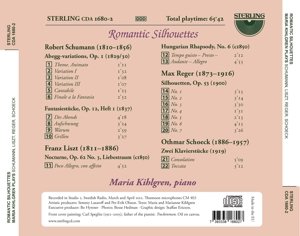 Romantic Silhouettes - Piano Pieces by Schumann, Liszt, Reger & Schoeck.