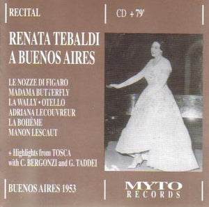 Renata Tebaldi a Buenos Aires 1953