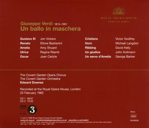 Verdi: UN BALLO IN MASCHERA