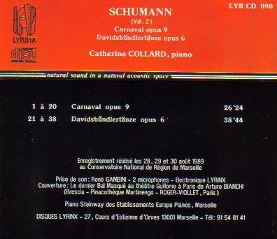 Schumann - Piano Works, vol.2 - Carnaval, Op.9. Davidsbündlertänze, Op.6