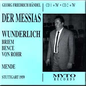 Handel: THE MESSIAH (in German)