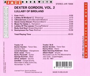 Dexter Gordon - Lullaby of Birdland