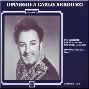 Tribute to Carlo Bergonzi - Padova 1984 & New York 1985