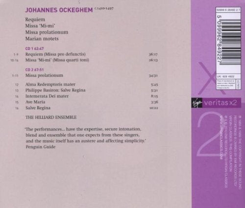 Ockeghem: Requiem, Missa "Mi-Mi", Missa Prolationum (2CDs)