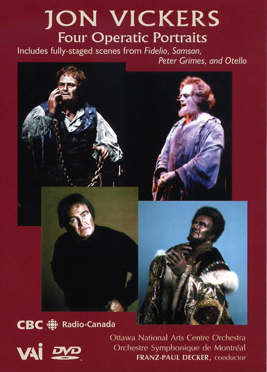 JON VICKERS: Four Operatic Portraits 1984. 