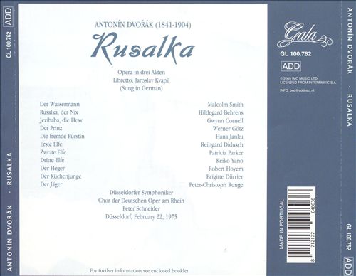 Dvorak: RUSALKA (in German)