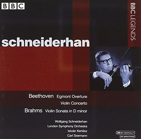 Beethoven: Egmont Overture. Violin Concerto/ Brahms: Violin Sonata in D minor