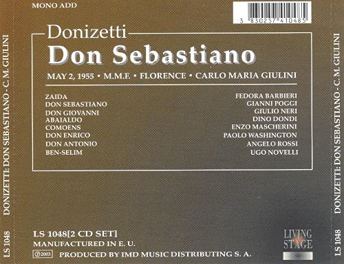 Donzetti: DON SEBASTIANO