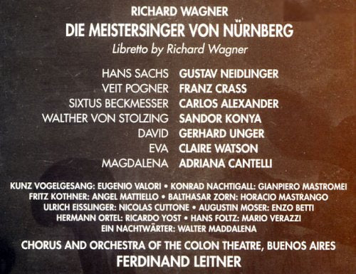 Wagner: DIE MEISTERSINGER VON NÜRNBERG