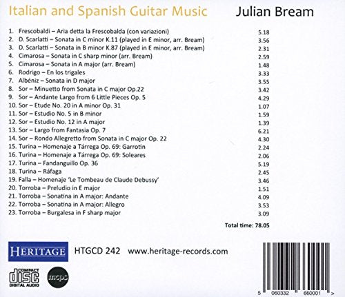 Italian and Spanish Guitar Music - Frescobaldi, D. Scarlatti, Cimarosa, Albeniz, Rodrigo, Sor, Turina, Falla & Torroba