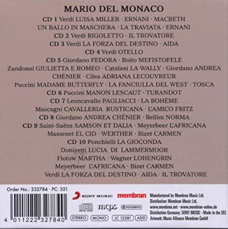 Mario del Monaco -The Roman Hero