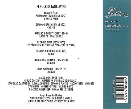 Ferruccio Tagliavini in Opera & Songs