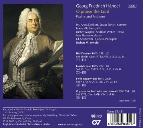 Handel: O Praise The Lord