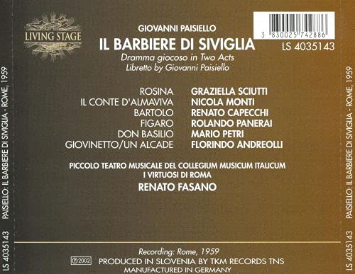 Paisiello: IL BARBIERE DI SIVIGLIA