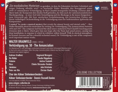 Braunfels (1882-1954): Verkündigung Op.50 'The Annunciation' (2CDs)