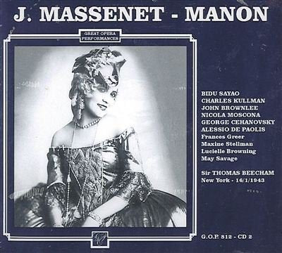 Massenet: MANON