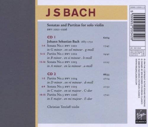 Bach: Sonatas & Partitas for Solo Violin (2CD)