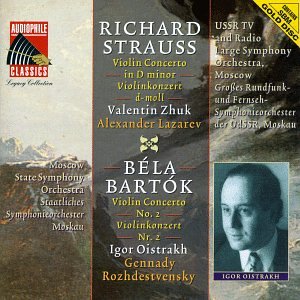 R. Strauss: Violin Concerto in D minor. Bartok: Violon Concerto No.2. 