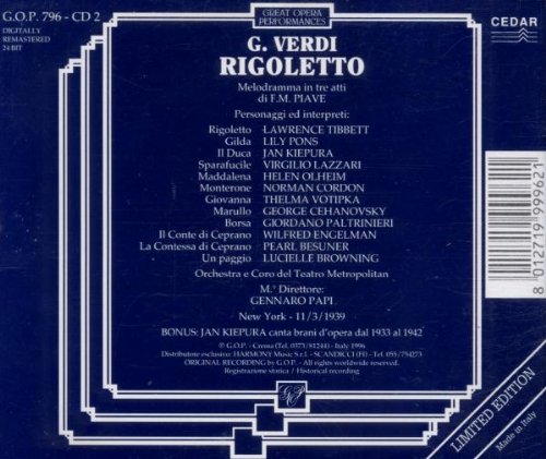 Verdi: RIGOLETTO