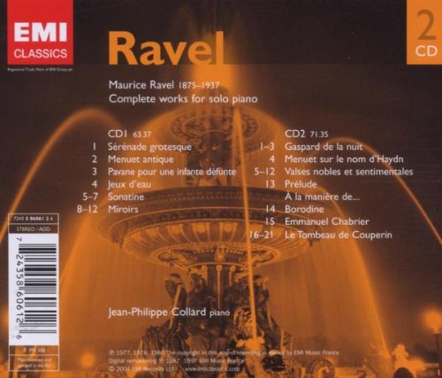 Ravel: Complete Works  for Solo Piano (2CDs)