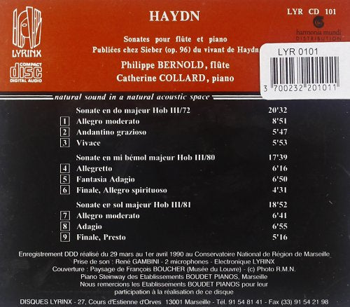 Joseph Haydn: Sonatas for flute and piano