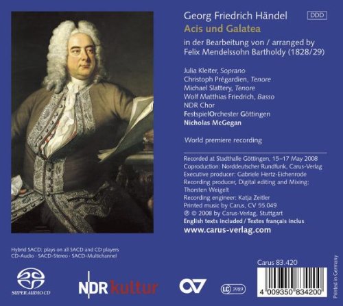 Handel/ Mendelssohn: ACIS UND GALATEA