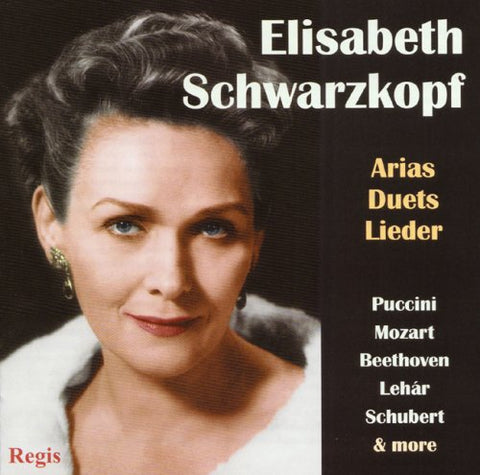 Elisabeth Schwarzkopf Sings Arias, Duets & Lieder by Puccini, Mozart, Beethoven, Lehar, Schubert & more.