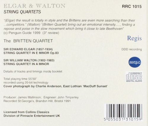 Elgar: String Quartet/ Walton: String Quartet