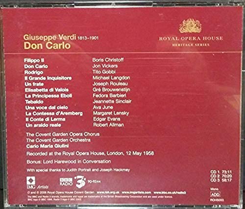 Verdi: DON CARLO