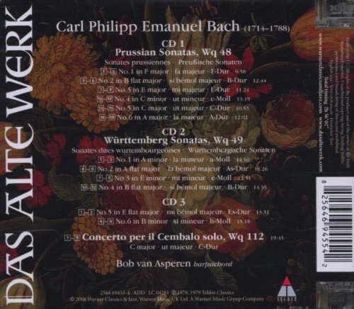 C.P.E. Bach: Prussian & Wurttemberg Sonatas