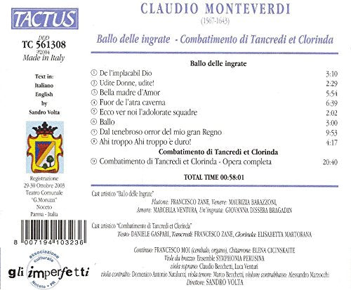 Monteverdi: Il Ballo Delle Ingrate. Combatimento di Tancredi e Clorinda.