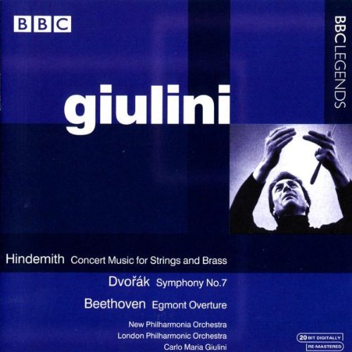 Hindemmith: Concert Music for Brass & Strings/ Dvorak: Symphony No. 7/ Beethoven: Egmont Overture.