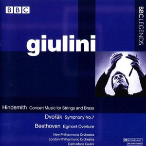 Hindemmith: Concert Music for Brass & Strings/ Dvorak: Symphony No. 7/ Beethoven: Egmont Overture.