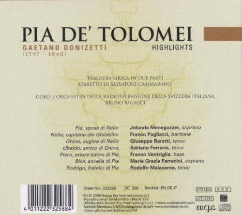 Donizetti: PIA DE TOLOMEI - Highlights