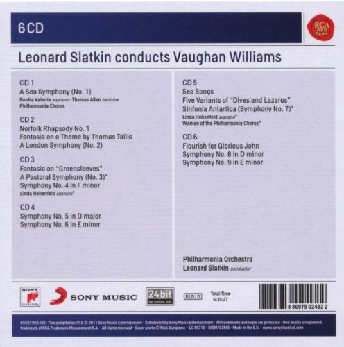 LEONARD SLATKIN conducts VAUGHAN WILLIAMS