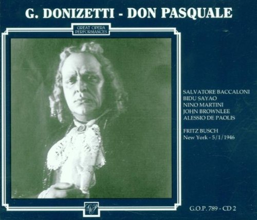 Donizetti: DON PASQUALE