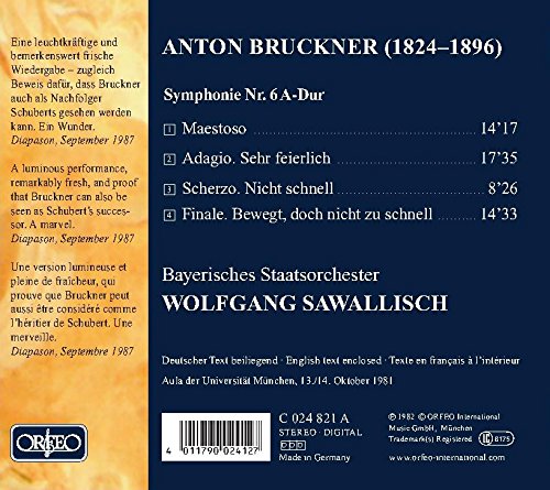 Bruckner: Symphony No. 6 in A-Major